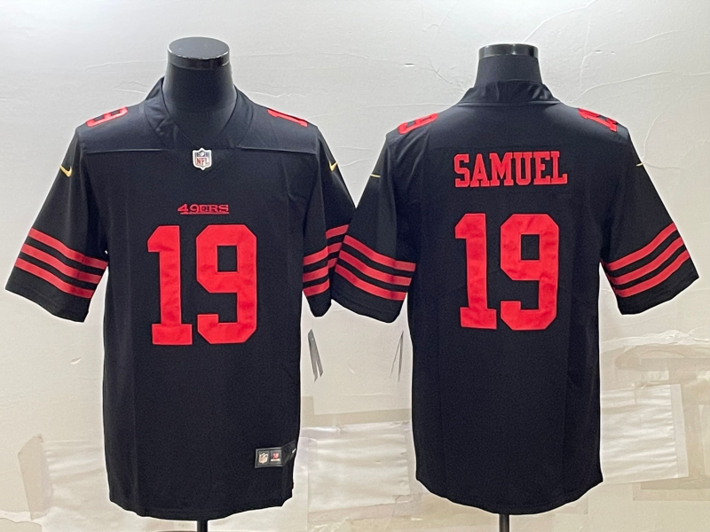 Men's San Francisco 49ers Deebo Samuel #19 Black Jersey